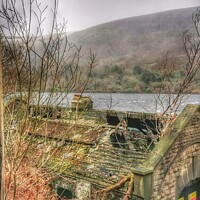 Buy canvas prints of Derelict Building with a View by Sarah Paddison