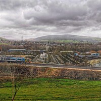 Buy canvas prints of Stalybridge Encapsualted in an image by Sarah Paddison