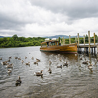 Buy canvas prints of Moored at Windermere by Tony Brooks