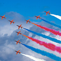 Buy canvas prints of Red Arrows by Michael Smith