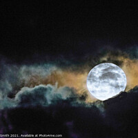 Buy canvas prints of Moon Clouds by Michael Smith