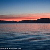 Buy canvas prints of Alghero Bay at sunset. by Russell Lovett