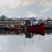 Buy canvas prints of Outdoor Reflections of Historic Boats by Sheila Eames