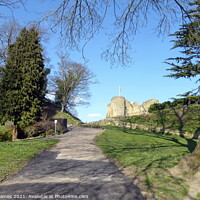 Buy canvas prints of Path to Tonbridge Castle  by Sheila Eames