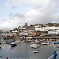 Buy canvas prints of Torquay Harbour in Devon by Sheila Eames