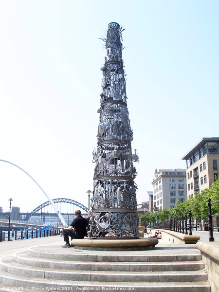 The Blacksmith's Needle in Newcastle Picture Board by Sheila Eames