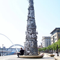 Buy canvas prints of The Blacksmith's Needle in Newcastle by Sheila Eames
