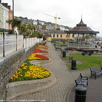 Buy canvas prints of Cobh Seafront and Bandstand by Sheila Eames