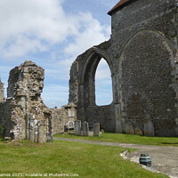 Buy canvas prints of St. Thomas Church and Ruins in Winchelsea, Sussex, England by Sheila Eames