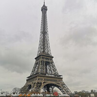 Buy canvas prints of Eiffel Tower, Paris by Sheila Eames