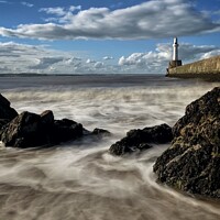 Buy canvas prints of Aberdeen Lighthouse by Ashley Bremner