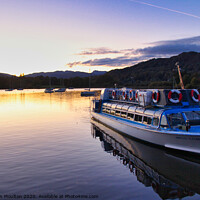 Buy canvas prints of Boat moored at Ambleside by Jonathan Moulton