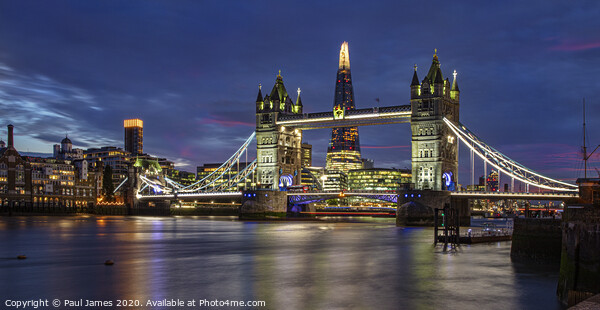 Tower bridge and The Shard Framed Print by Paul James
