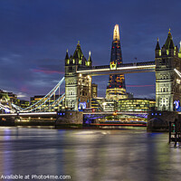Buy canvas prints of Tower bridge and The Shard by Paul James