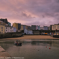 Buy canvas prints of Tenby Harbour at dawn. by Paul James