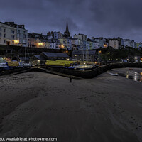 Buy canvas prints of Morning at Tenby harbour by Paul James