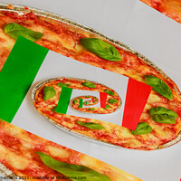 Buy canvas prints of effect droste italian pizza by daniele mattioda