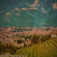 Buy canvas prints of PITTORIALISM EFFECT on view of TURIN,ITALY by daniele mattioda