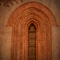 Buy canvas prints of PITTORIALISM EFFECT on window of gothic style by daniele mattioda