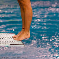 Buy canvas prints of dive from diving board by daniele mattioda