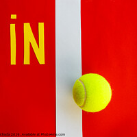 Buy canvas prints of the written  in  next to a line of a tennis court  by daniele mattioda