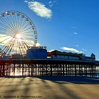 Buy canvas prints of Central Pier Big Wheel by Michele Davis