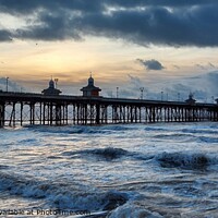 Buy canvas prints of High Tide North Pier by Michele Davis
