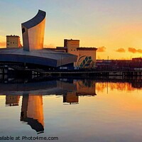 Buy canvas prints of Salford Quays Sunset by Michele Davis