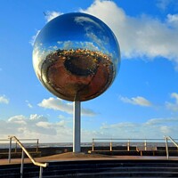 Buy canvas prints of Mirror Ball, Blackpool by Michele Davis