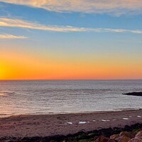 Buy canvas prints of Morecambe Bay Sunset by Michele Davis