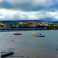 Buy canvas prints of View from Shaldon Beach by Michele Davis