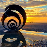 Buy canvas prints of Mary's Shell Sunset  by Michele Davis