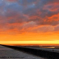 Buy canvas prints of Rossall Point Watch Tower, Sunset by Michele Davis