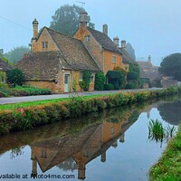 Buy canvas prints of Lower Slaughter, Cotswolds by Michele Davis