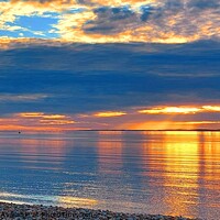 Buy canvas prints of Morecambe Sunset by Michele Davis