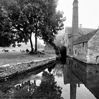 Buy canvas prints of The Old Mill, Lower Slaughter by Michele Davis