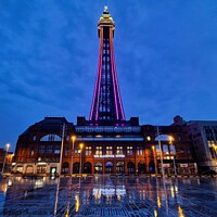 Buy canvas prints of Blackpool Tower Headland Reflections by Michele Davis