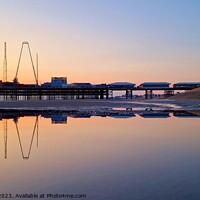 Buy canvas prints of South Pier Reflections by Michele Davis
