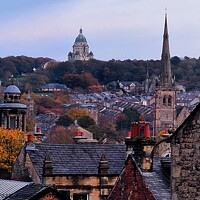 Buy canvas prints of Lancaster Rooftops Autumn by Michele Davis