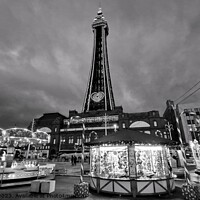 Buy canvas prints of Blackpool Tower Festival Headland by Michele Davis