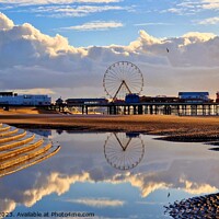 Buy canvas prints of Central Pier Reflections by Michele Davis