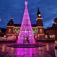 Buy canvas prints of Southport Christmas Tree by Michele Davis