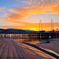 Buy canvas prints of South Pier Sunset by Michele Davis