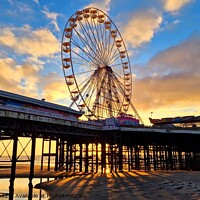 Buy canvas prints of Central Pier Sunset by Michele Davis
