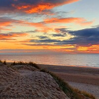 Buy canvas prints of St Anne's Sand Dunes Sunset by Michele Davis