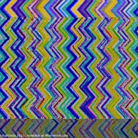 Buy canvas prints of Glitch art on multicolored pattern by susanna mattioda