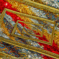 Buy canvas prints of   effect  droste of  a  frame  with shimmering chr by susanna mattioda