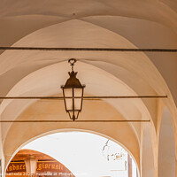 Buy canvas prints of series of cross vaults under an ancient portico of by susanna mattioda