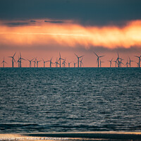 Buy canvas prints of Sunset over the turbines by Philip Nightingale