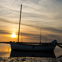 Buy canvas prints of Sunset at Brancaster Staithe  by Sam Owen
